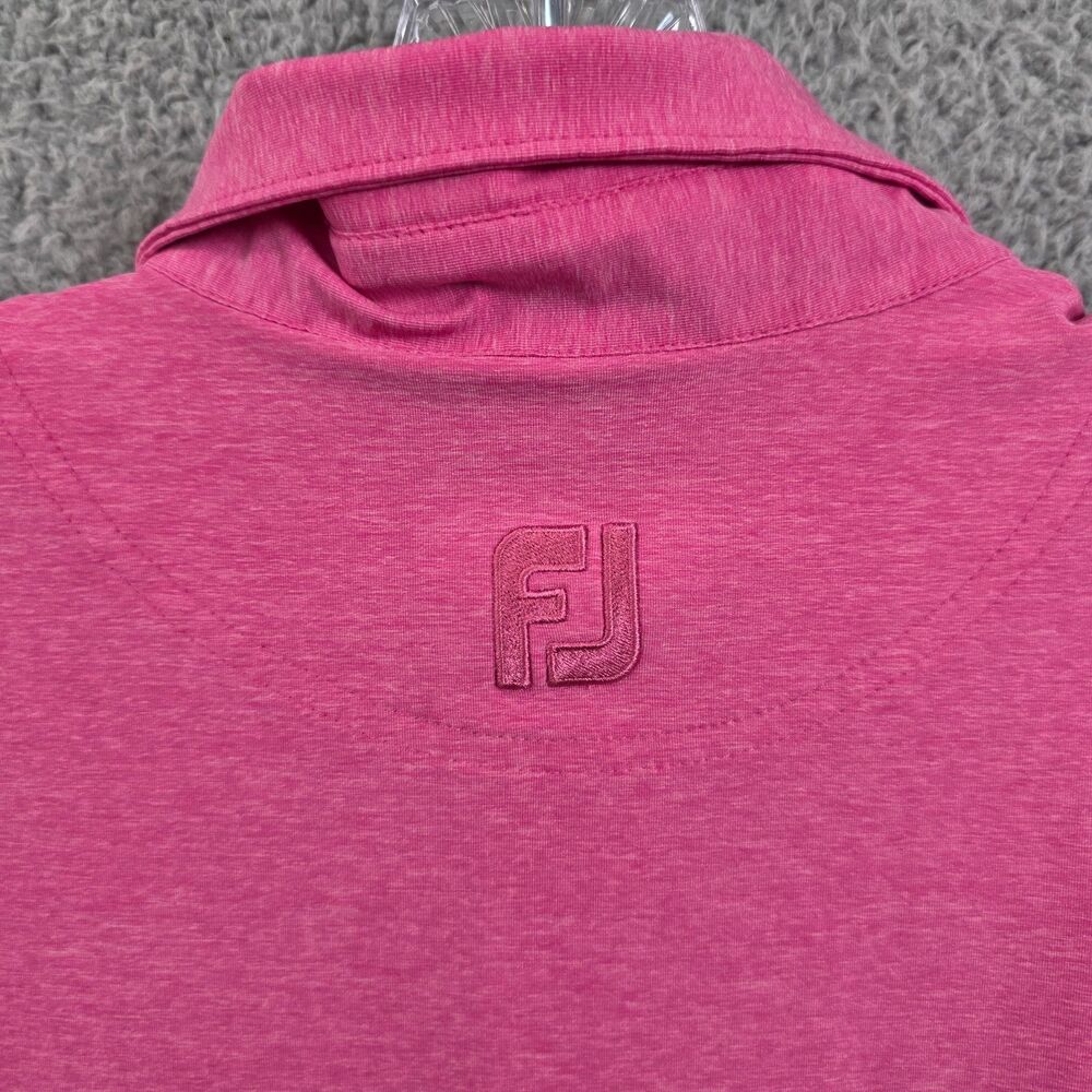 FootJoy FJ Men's Hot Pink Short Sleeve Golf Polo Shirt Size Large - Picture 8 of 11